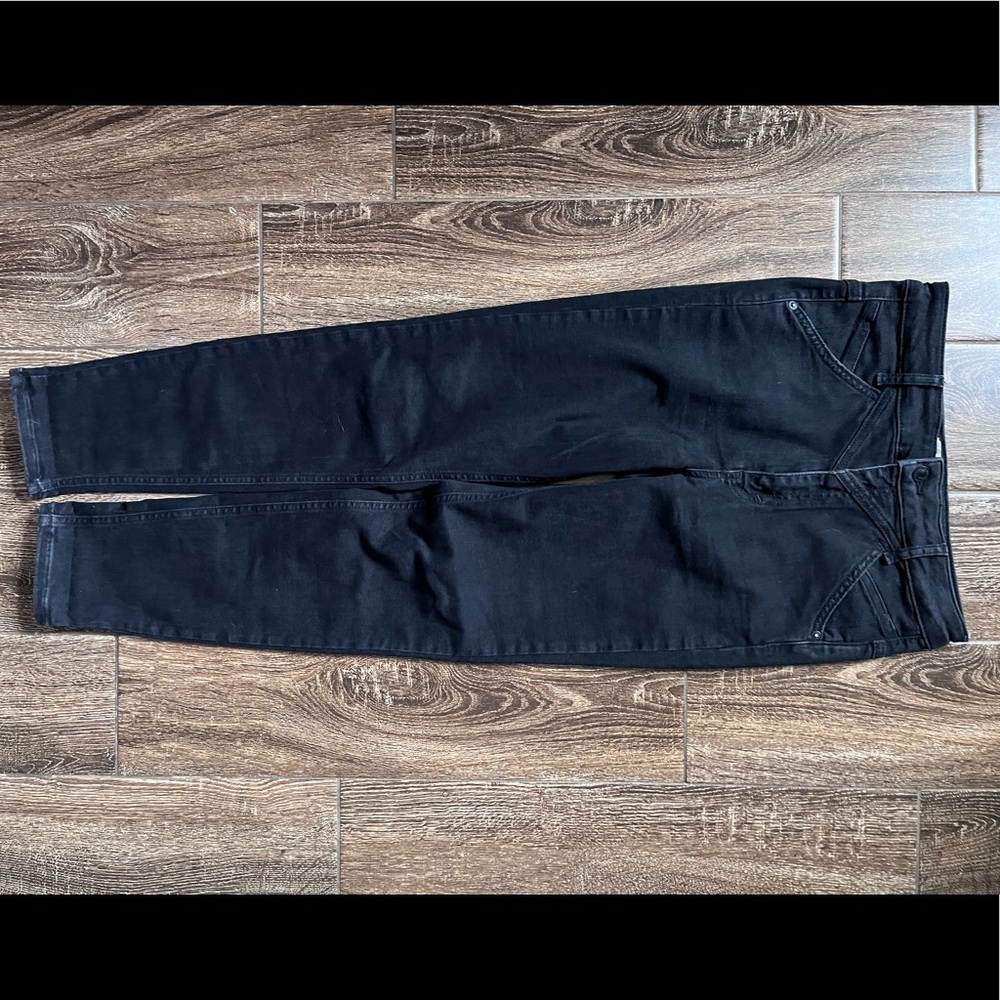We the free black skinny high waisted cropped jean